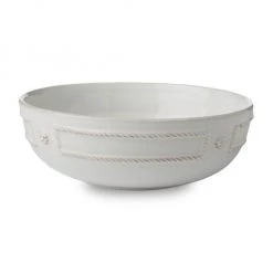 Juliska Berry & Thread French Panel Whitewash Coupe Pasta Bowl