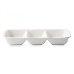 Juliska Puro Whitewash Divided Serving Dish
