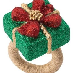 Juliska Berry & Thread Present 4-Piece Napkin Ring Set