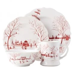 Juliska Country Estate Winter Frolic 4-Piece Setting Set