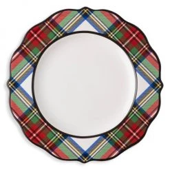 Juliska Stewart Tartan Dessert & Salad Plate