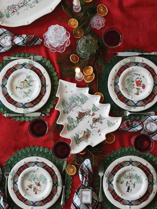 Juliska Stewart Tartan Dessert & Salad Plate 4 Juliska Stewart Tartan Dessert & Salad Plate - Image 2