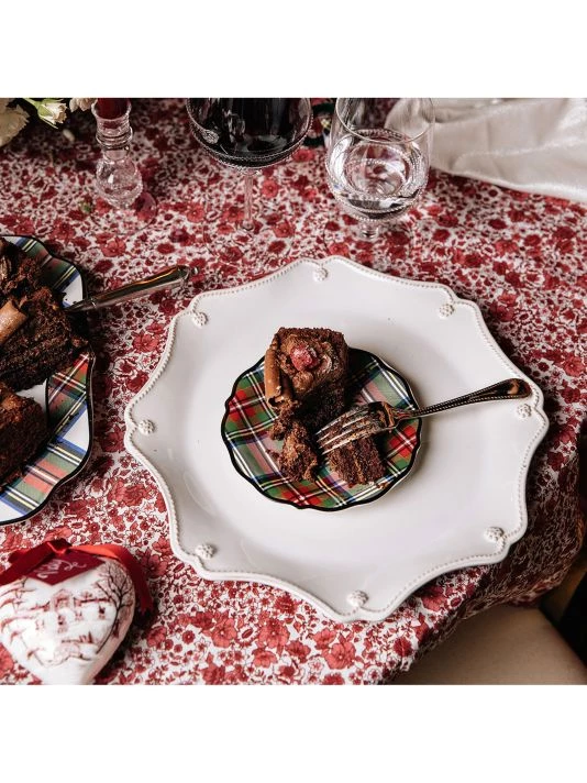 Juliska Stewart Tartan 4-Piece Cocktail Plate Set 3 Juliska Stewart Tartan 4-Piece Cocktail Plate Set - Image 2