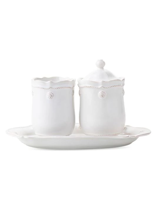 Juliska Berry & Thread Whitewash Brush Cup 4 Juliska Berry & Thread Whitewash Brush Cup - Image 2