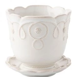 Juliska Jardin Du Monde Whitewash Ceramic Pot
