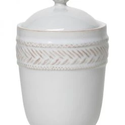 Juliska Le Panier Whitewash Ceramic Lidded Cup