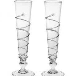 Juliska Amalia Champagne Flutes/Set Of 2