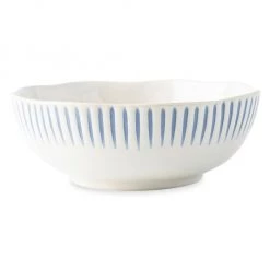 Juliska Sitio Stripe Indigo Coupe Bowl