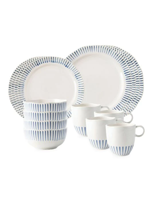 Juliska Sitio Stripe 16-Piece Dinnerware Set 3 Juliska Sitio Stripe 16-Piece Dinnerware Set