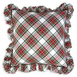 Juliska Stewart Tartan 18" Ruffle Pillow