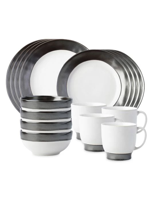 Juliska Emerson Ceramic 16-Piece Dinnerware Set 3 Juliska Emerson Ceramic 16-Piece Dinnerware Set