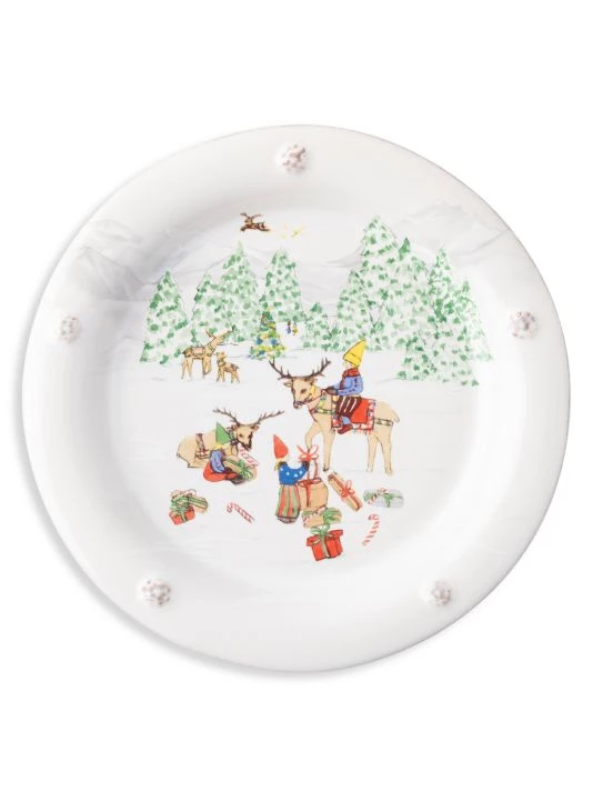 Juliska Berry & Thread North Pole 4-Piece Cocktail Plate Set 4 Juliska Berry & Thread North Pole 4-Piece Cocktail Plate Set - Image 2