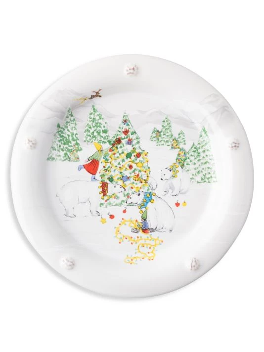 Juliska Berry & Thread North Pole 4-Piece Cocktail Plate Set 5 Juliska Berry & Thread North Pole 4-Piece Cocktail Plate Set - Image 3