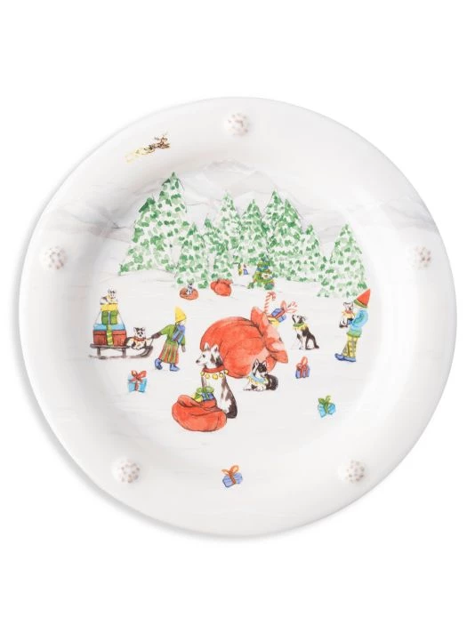Juliska Berry & Thread North Pole 4-Piece Cocktail Plate Set 6 Juliska Berry & Thread North Pole 4-Piece Cocktail Plate Set - Image 4