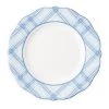 Juliska Chambray Tartan Ceramic Dessert Plate