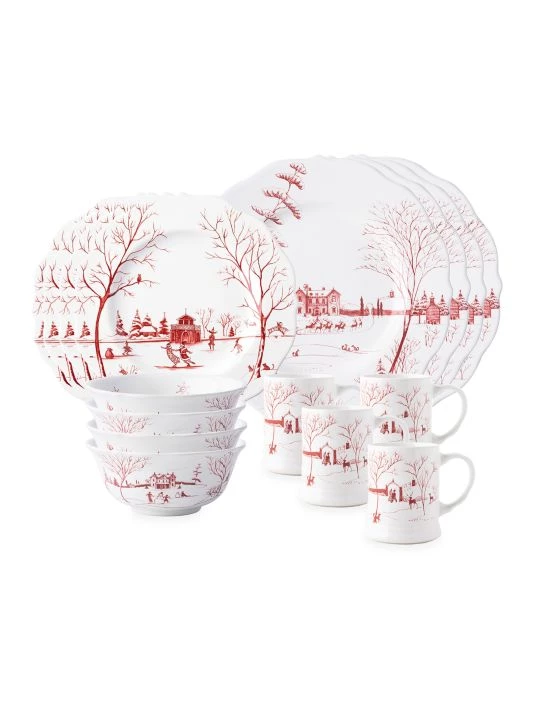 Juliska Country Estate Winter Frolic 16-Piece Dinnerware Set 3 Juliska Country Estate Winter Frolic 16-Piece Dinnerware Set