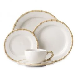 Juliska Bamboo Classic Natural 5-Piece Place Setting Set