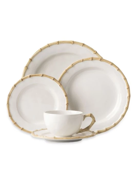 Juliska Bamboo Classic Natural 5-Piece Place Setting Set 3 Juliska Bamboo Classic Natural 5-Piece Place Setting Set