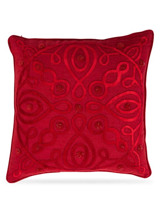 Juliska Ruby Beaded Pillow 3 Juliska Ruby Beaded Pillow
