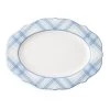 Juliska Chambray Ceramic Tartan Platter