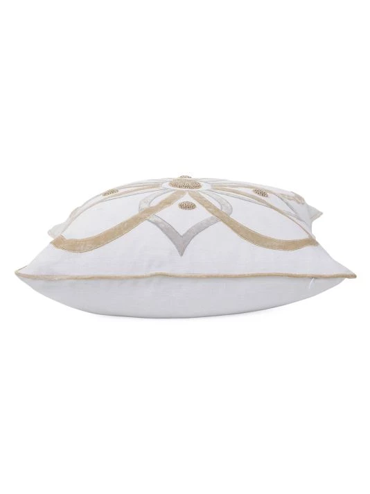 Juliska Berry & Thread Gold & Silver Embroidered Pillow 4 Juliska Berry & Thread Gold & Silver Embroidered Pillow - Image 2