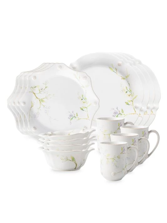 Juliska Berry & Thread Jasmine 16-Piece Dinnerware Set 3 Juliska Berry & Thread Jasmine 16-Piece Dinnerware Set