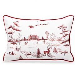 Juliska Country Estate Winter Frolic Ruby Pillow