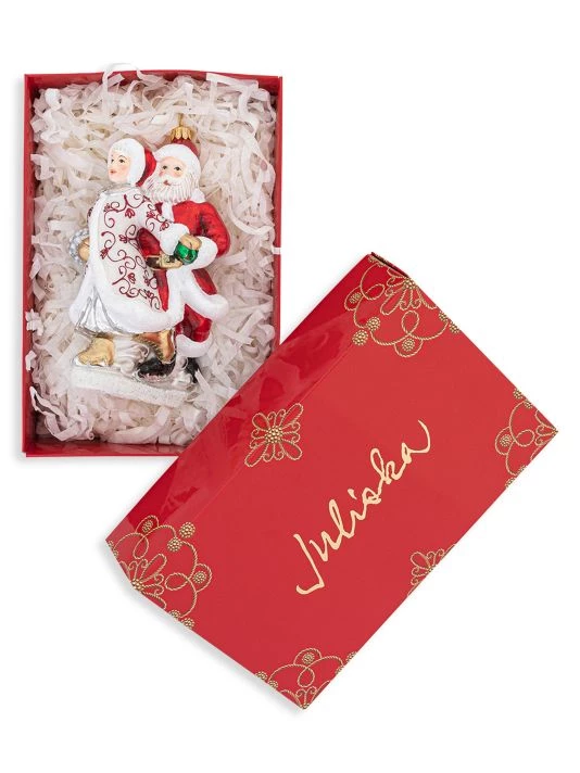 Juliska Country Estate Winter Frolic 2021 Mr. & Mrs. Claus Ornament 6 Juliska Country Estate Winter Frolic 2021 Mr. & Mrs. Claus Ornament - Image 4