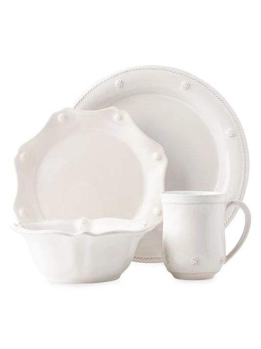 Juliska Berry & Thread 4-Piece Ceramic Place Setting Set 3 Juliska Berry & Thread 4-Piece Ceramic Place Setting Set