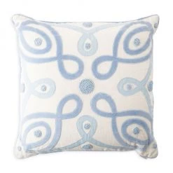 Juliska Berry & Thread Appliqué Linen Pillow