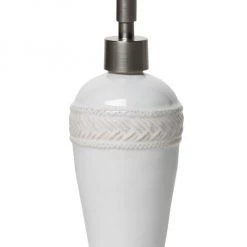 Juliska Le Panier Whitewash Ceramic Soap & Lotion Dispenser