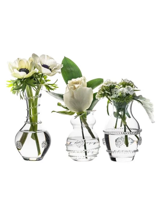Juliska 3-Piece Glass Bud Vase Set 4 Juliska 3-Piece Glass Bud Vase Set - Image 2
