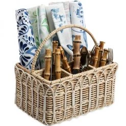 Juliska Provence Rattan Silverware Caddy -Juliska Sales unnamed file 676