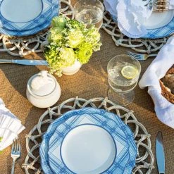 Juliska Chambray Tartan Ceramic Dinner Plate -Juliska Sales unnamed file 687