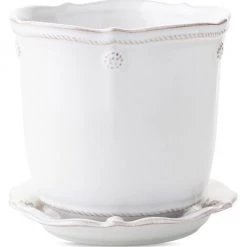 Juliska Berry & Thread Whitewash 2-Piece Planter & Saucer Set