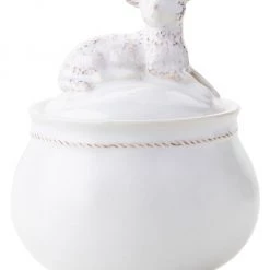 Juliska Clever Creatures Henri Lamb Lidded Jar