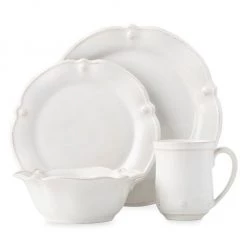 Juliska Berry & Thread Whitewash Flared 4-Piece Place Setting Set