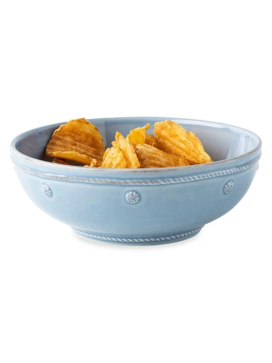 Juliska Berry & Thread Chambray 7.75" Coupe Pasta Bowl 4 Juliska Berry & Thread Chambray 7.75" Coupe Pasta Bowl - Image 2