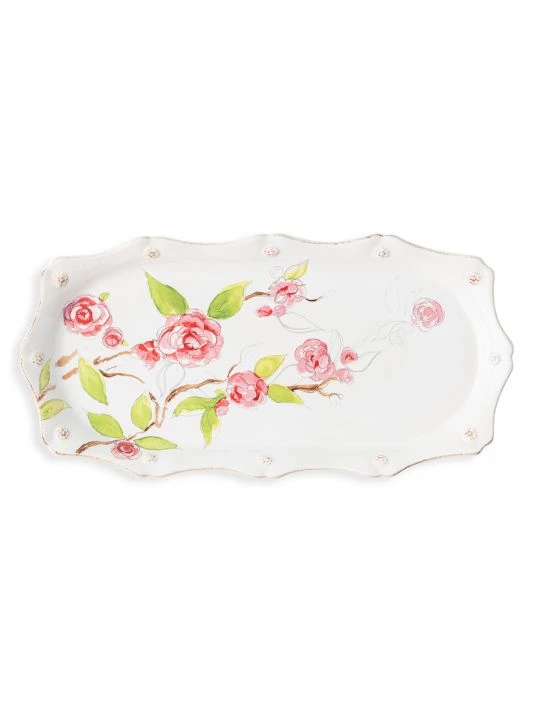 Juliska Berry & Thread Floral Sketch Camellia Hostess Tray 3 Juliska Berry & Thread Floral Sketch Camellia Hostess Tray